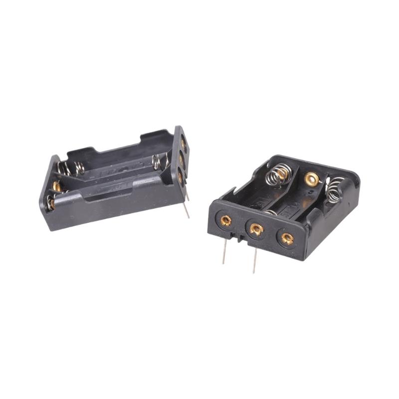 3A Battery Holder With Solderable Terminals Pin Plastic Case For Circuit Board Projects