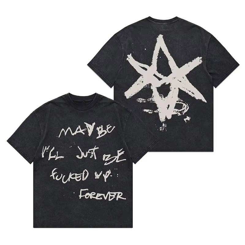 Maglietta Grafica Anime Metal Band Bring Me The Horizon Maglietta in Cotone Uomo Donna Estiva Casual Oversize Streetwear Manica Corta