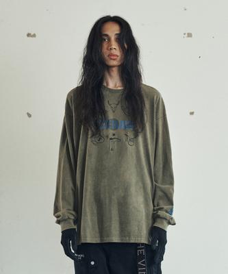 THEVINYLHOUSE Western Saloon Ls Tee Olive
