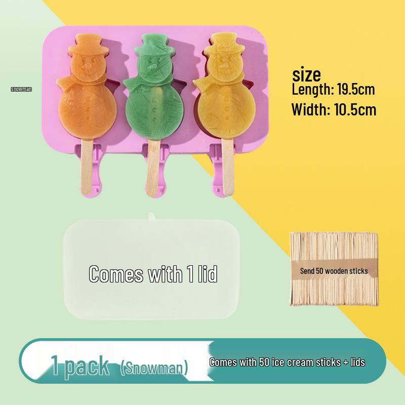 Silicone DIY Popsicle and Cheese Stick Mold - Ice Cream & Ice Cube Tray for Kids
