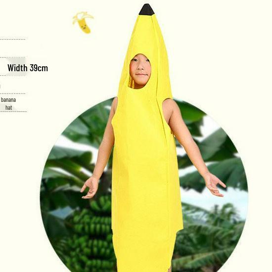 

Halloween Banana Costume for Kids & Adults - Fun Carnival & Stage Outfit Child - Fits height 100-140cm