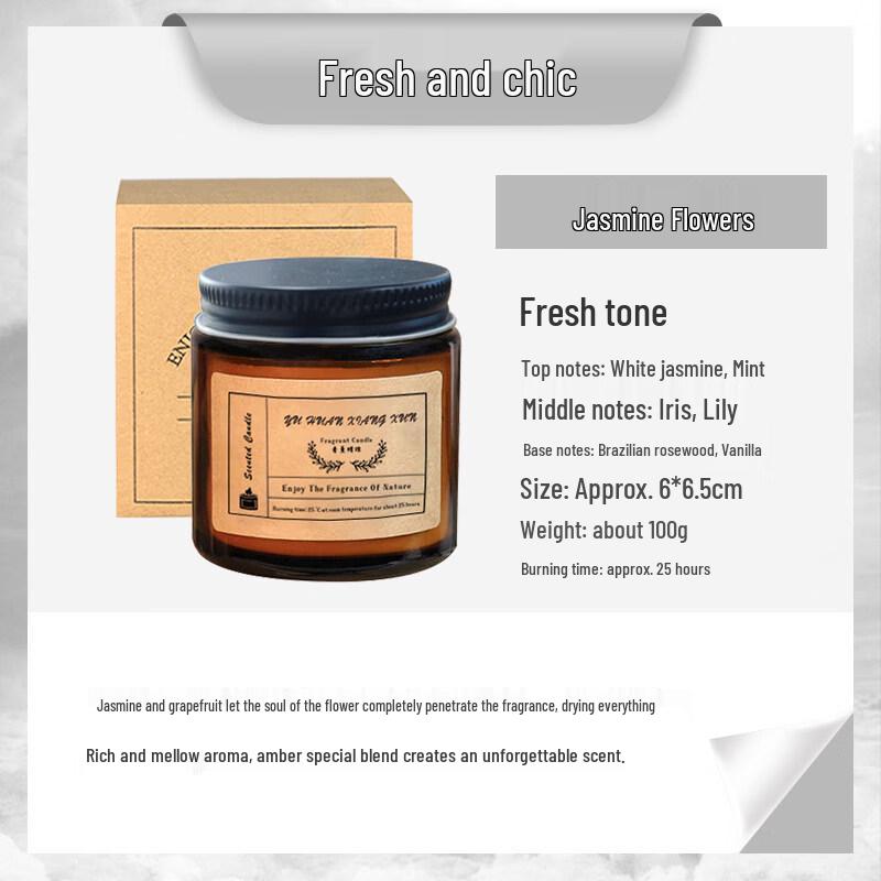 LIEI Dried Flower Scented Candle
