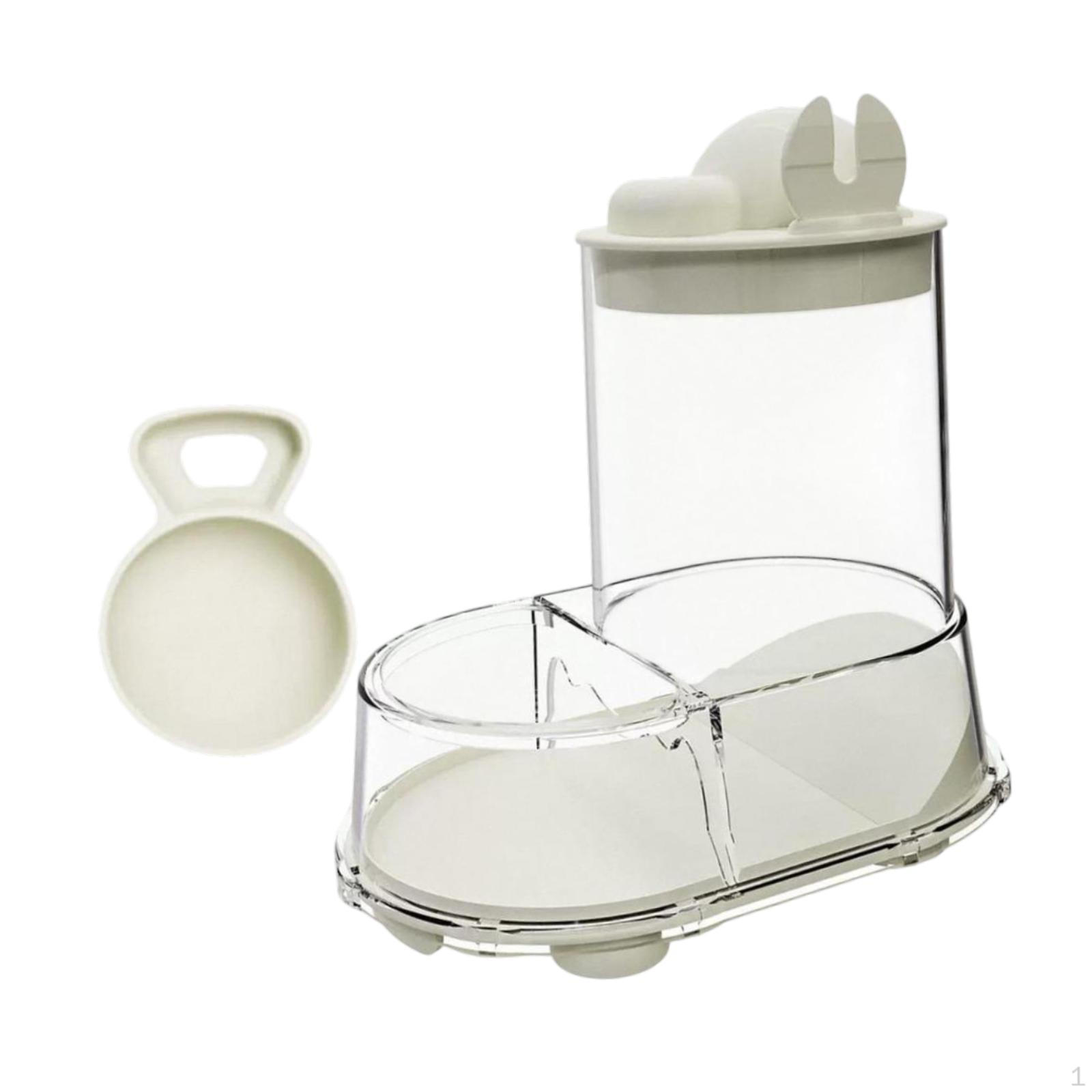 

Automatic Hamster -Feeder Transparent Light Anti -slip -Feeding Station Feeding Shell for Guinea білий