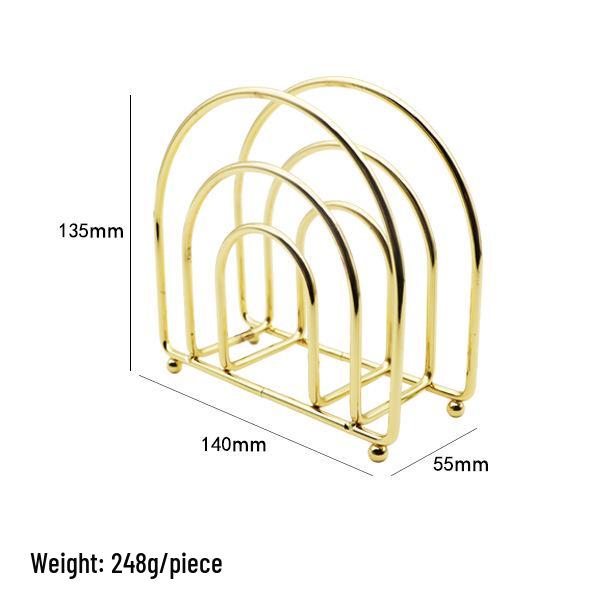 Nordic Iron Tissue Holder: Vertical Napkin Rack for Kitchen or Dining Table