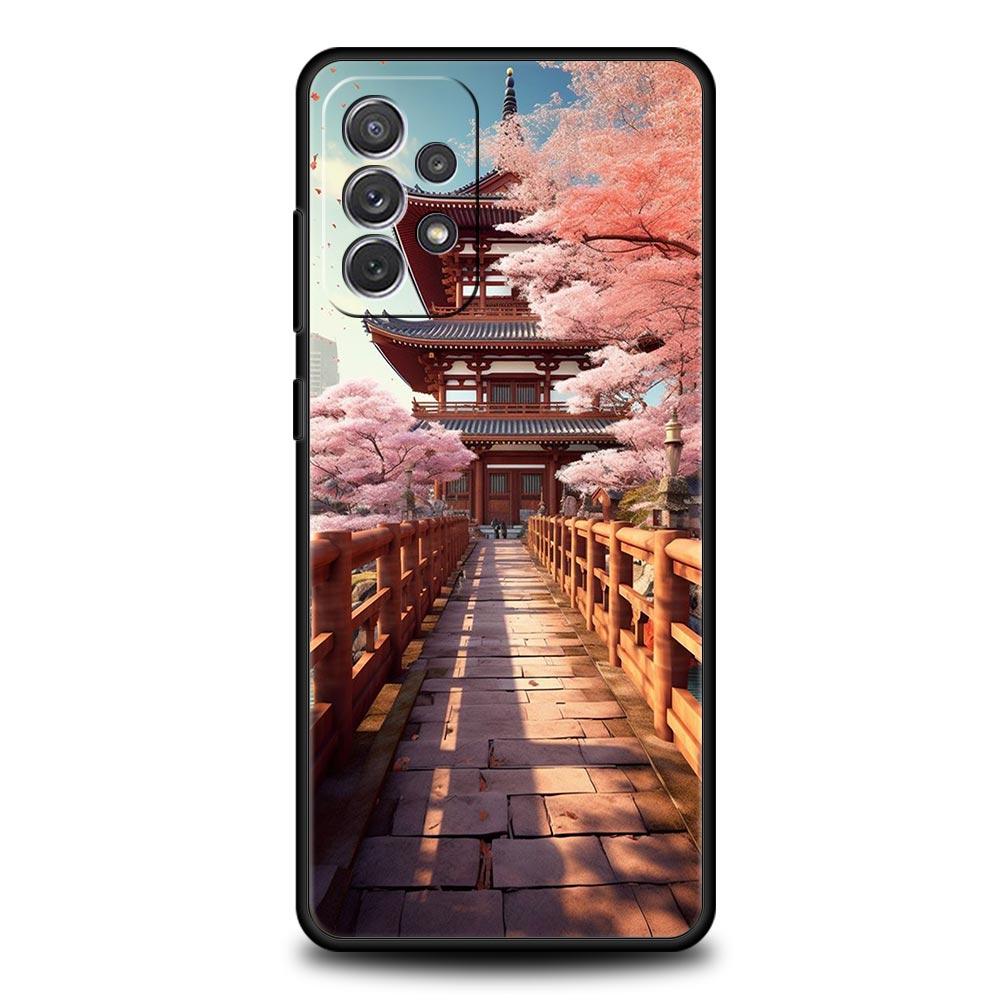 Ink and Wash Landscape Case for Samsung A51 A71 A21S A12 A11 A15 A25 A31 A41 A52 A32 A23 A33 A53 A73 A03S A05S A13 5G A72 Cover