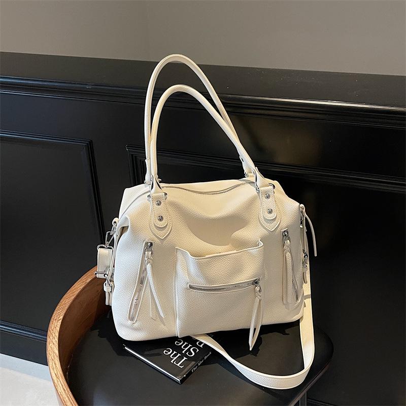 Retro Large-Capacity Shoulder Tote & Crossbody Handbag - 2025 Women's Fashion