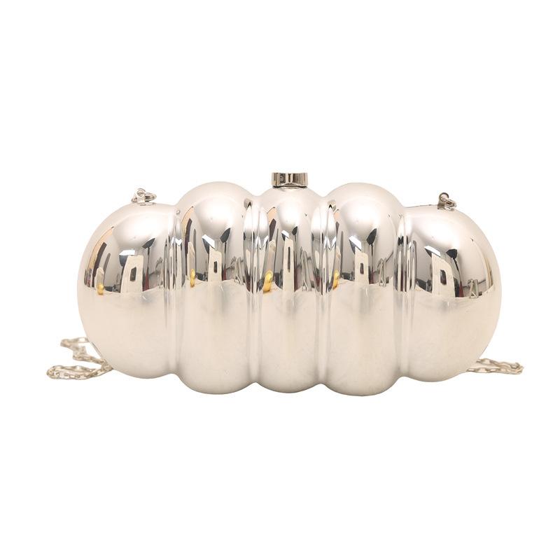 

Small Gold Acrylic Crossbody Bags for Women Y2K Female Fashion Lady Chain Party Luxury Handbags and Purses