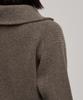 MUSINSA STANDARD WOMAN Women'S Lambswool Ribbed Knit Half Zip [Mocha Brown]