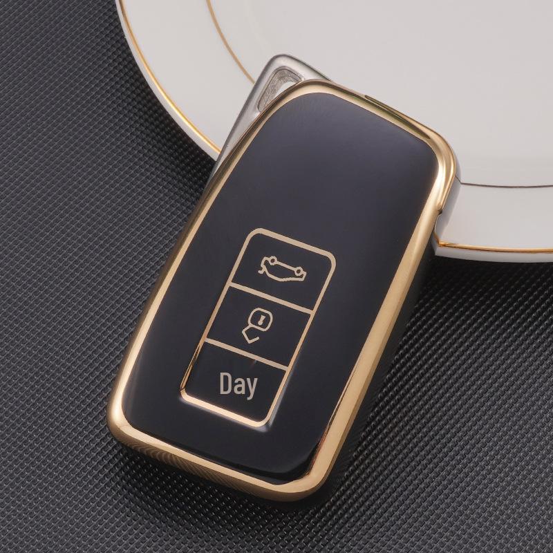 Gold Edge TPU Key Cover for Lexus ES200/RX300/ES300/UX200