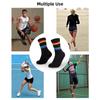 Sweat Wicking Athletic Socks Cotton Tennis Socks Striped Crew Socks Sports Running Socks