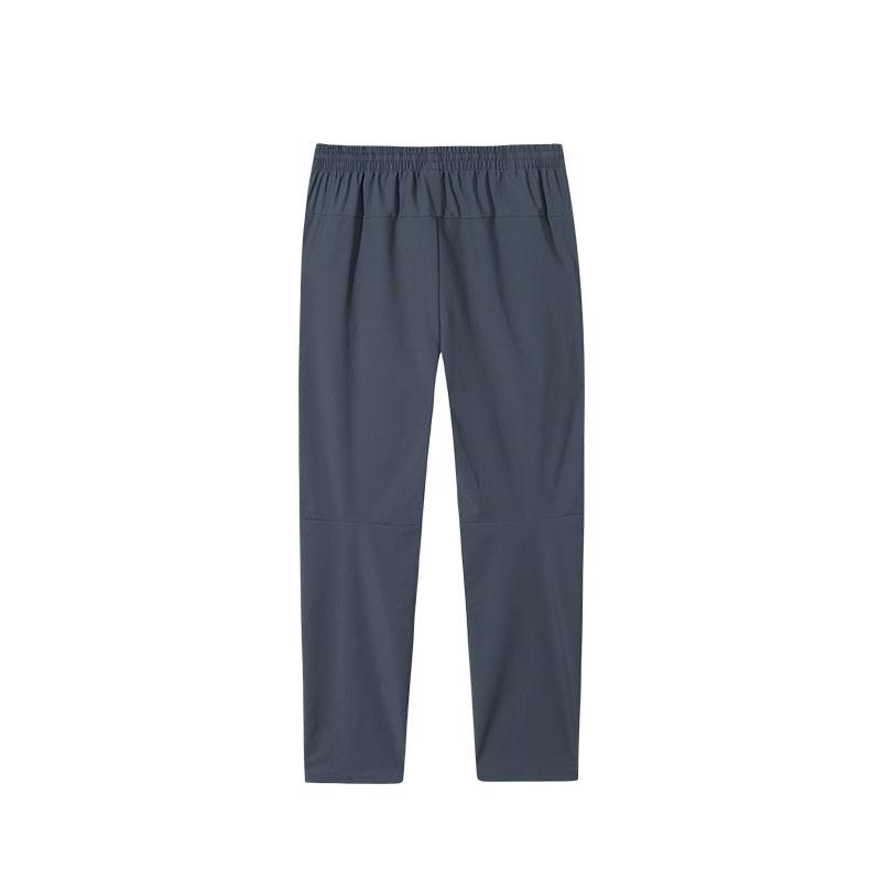 Anta Training Series Solid Color Mid Waist Comfortable Breathable Versatile Sports Long Pants Men Bottoms Dark-Gray 952517505-1