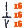 DIY All In One Car Wiper Washer Hose Set Wipers Spray Hose Fitting Car Windshield Washers Nozzle Washers Connection Hoses