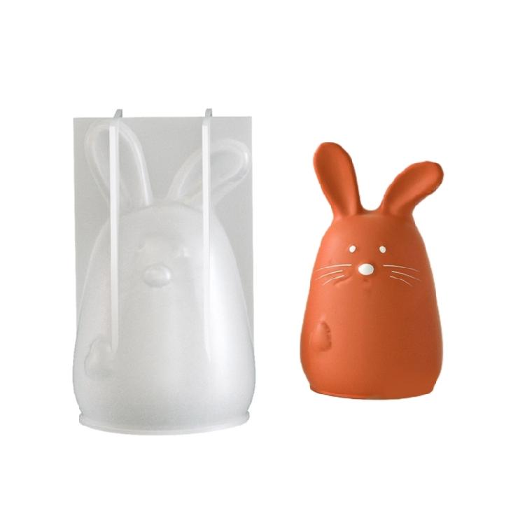 Silicone Rabbit Shaped Mold for Creating 3D Candle Epoxy Resin Handmade Wedding Decoration Mould Handmade Candle Tool
