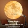 LED Moon Earth Projection Lamp - Creative Bedside Night Light for Kids & Girls' Bedrooms