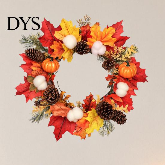 Statisch Haftend Abnehmbar Fensteraufkleber Thanksgiving Herbst Wandaufkleber, Ahornblatt Tannenzapfen Kürbis Ernte Aufkleber, Herbst Atmosphäre Wasserdicht