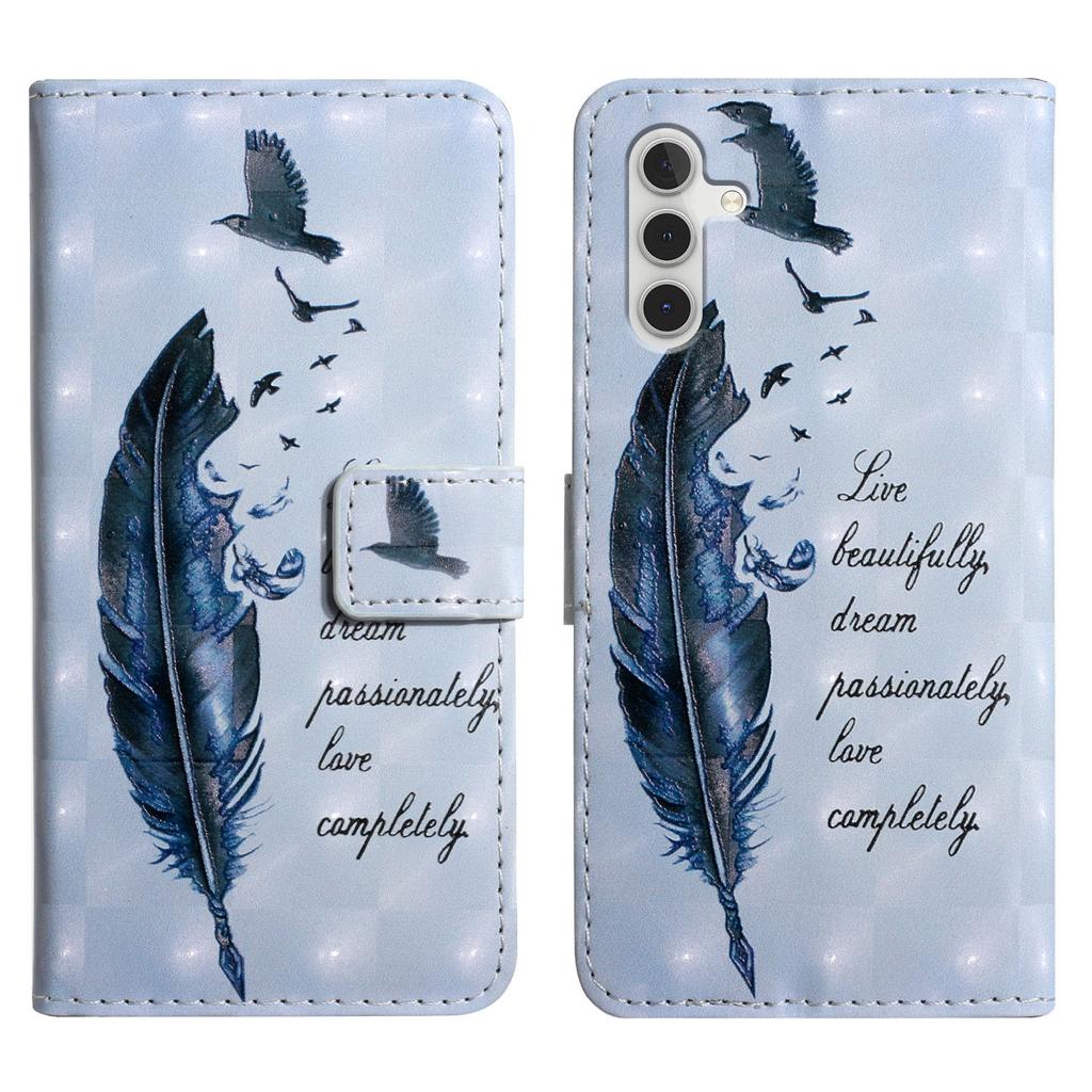 For Samsung Galaxy A16 5G/A16 4G Case 3D Creative Pattern PU Leather Stand Phone Cover