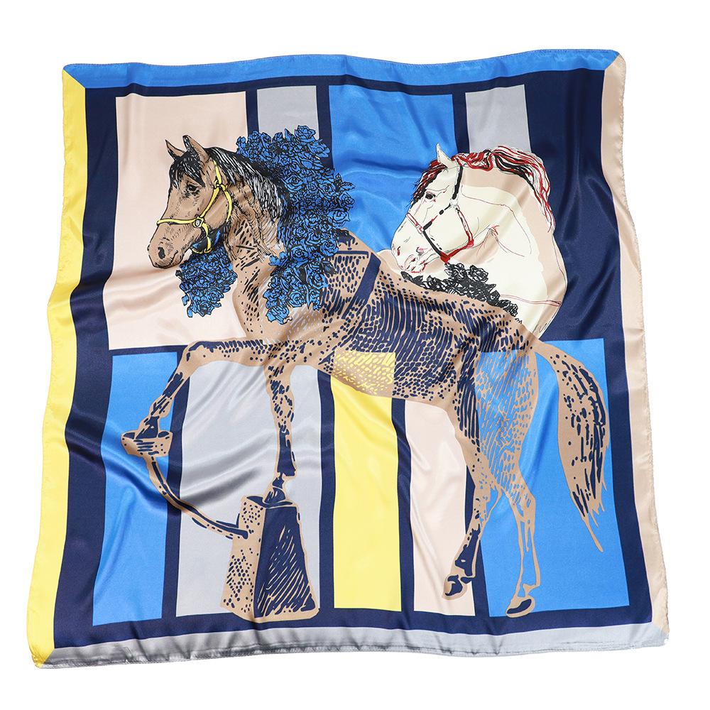 

Высококачественные роскошные шелковые шарфы, повязка на голову, шарфы, шейный шарф для женщин, шелковый шарф с цепочкой, женская декоративная шаль 90*90cm