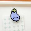 10Pcs Cute Cartoon Vegetable Acrylic Memo Clips Double Sided Paper Clamp Student Stationery Gift