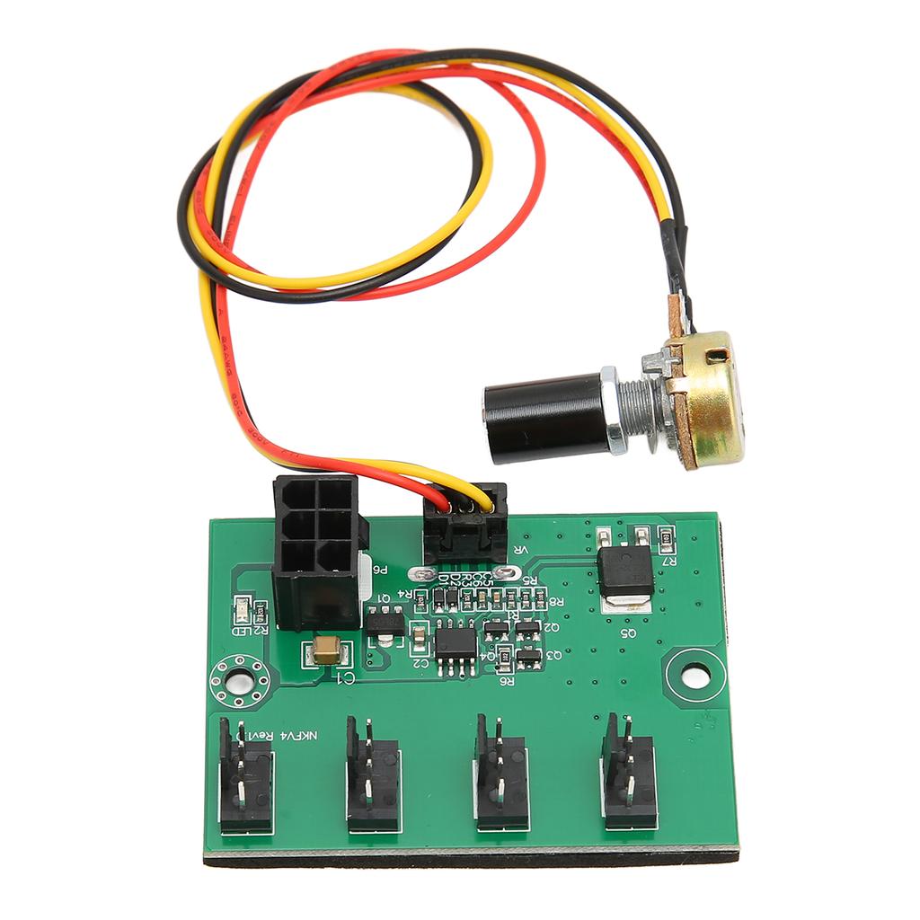 4 Pin Fan Adapter 2 Pin 3 Pin 4 Pin 4 Way 6Pin 12V Power Supply Plug and Play PC Chassis Cooling