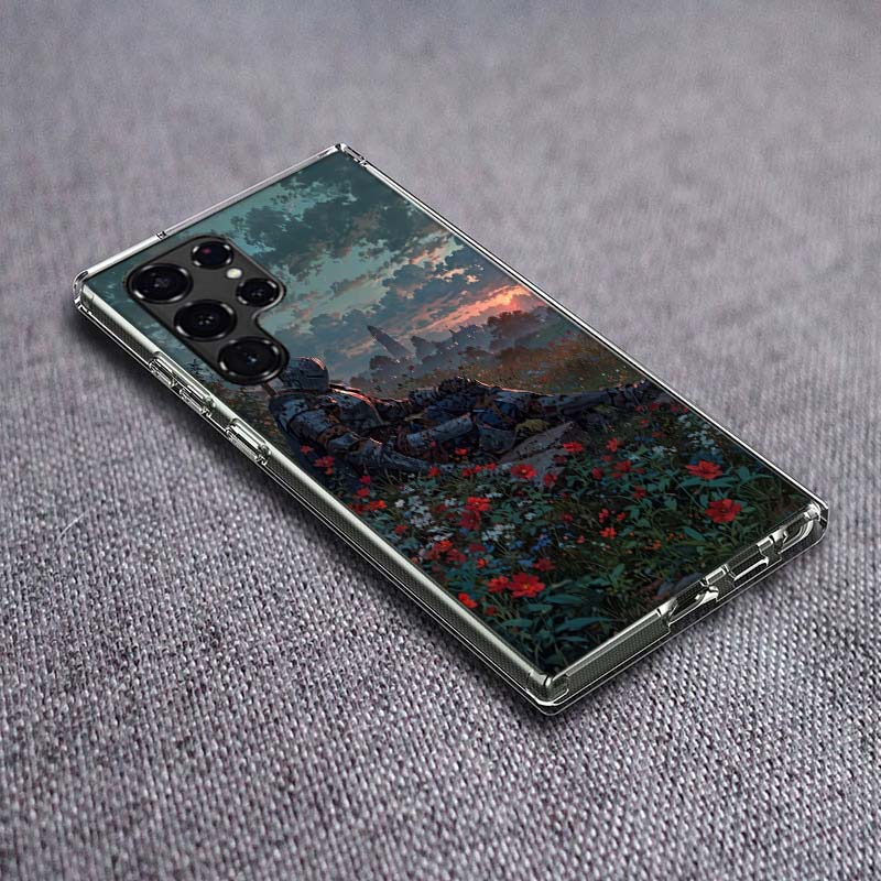 Flower Knight of the Light Phone Case For Samsung Galaxy S24 S23 S21 S20 FE S22 S26 Ultra S25 Edge S10 Plus Cover Clear TPU Capa
