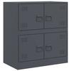 VidaXL Buffet anthracite 67x39x73 cm acier, armoire, armoire latérale, armoire de rangement, armoires, placard, buffet haut, 841651