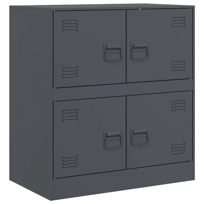 VidaXL Buffet anthracite 67x39x73 cm acier, armoire, armoire latérale, armoire de rangement, armoires, placard, buffet haut, 841651