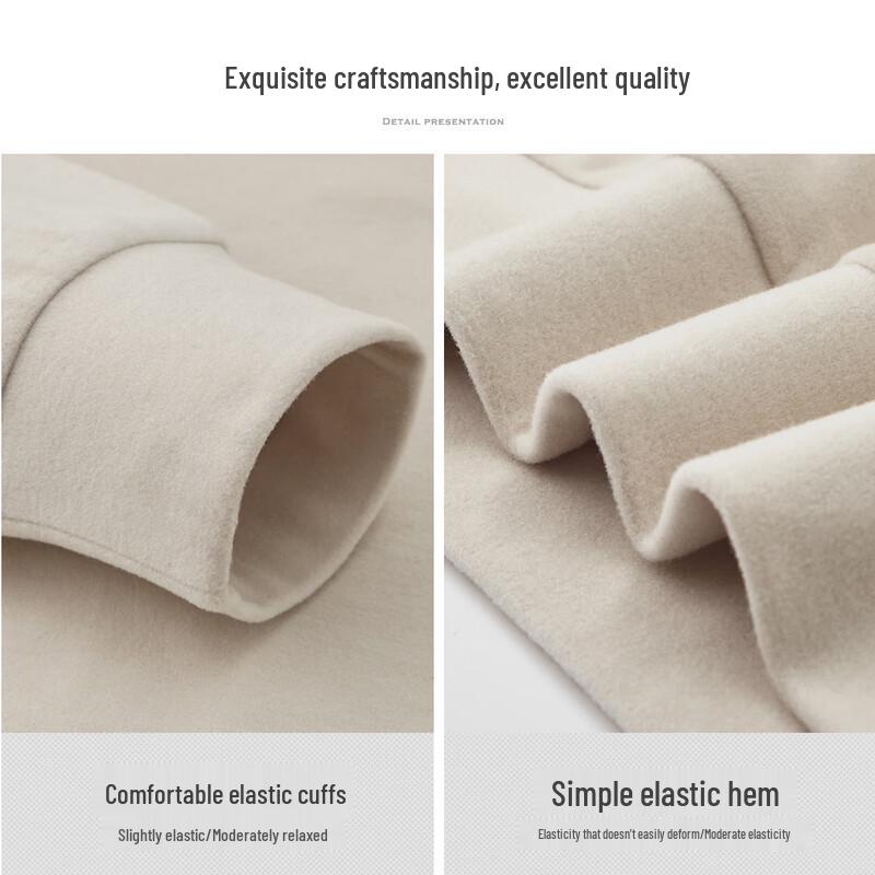 FIRS Men's Autumn 10A Antibacterial Brushed Wool-Silk Blend Quarter-Zip Sweatshirt