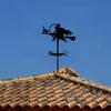 Weather Vane Metal Animal Iron, Witch And Dragon, Witch and Cat, Rooster, Outdoor Roof Garden Decoration Weather Vane, Home Crafts, Holiday Gifts
