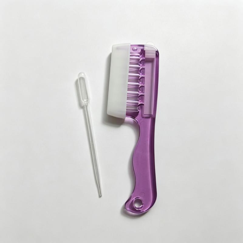 1 Set  Ball-Operated Fluid Guide Comb Liquid Comb Built In Liquid Reservoir Teeth For Hair Growth Home Hair Care Tool