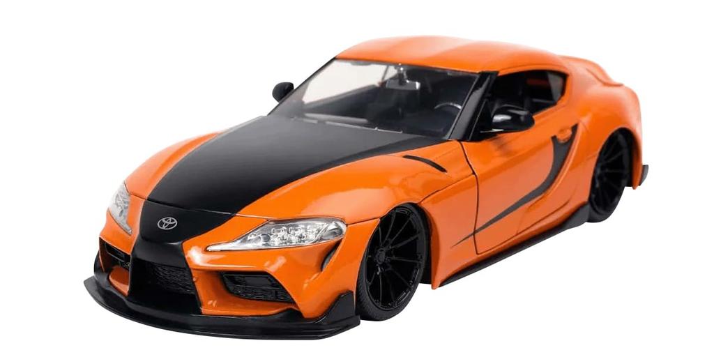 Jada Toys Fast & Furious Series 1/24 F&F (9) 2020 Toyota Supra Orange/Black (Han) Finished Product