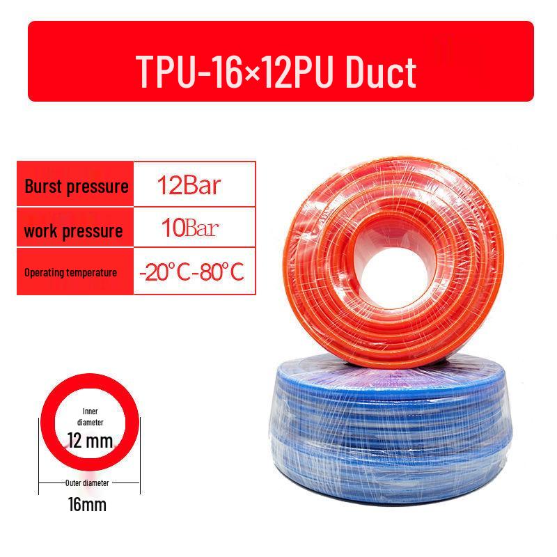 High-Pressure 8MM PU Pneumatic Air Hose for Air Compressors