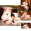 Charming Short Plush Unicorn Stuffed Animal Pillow Comfortable Bedside Support For Children