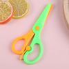 Plastic DIY Scissors New Handmade Supplies Round Head Safe Scissors Office School Students Artclass Stationery Cuttings Tool ZYF