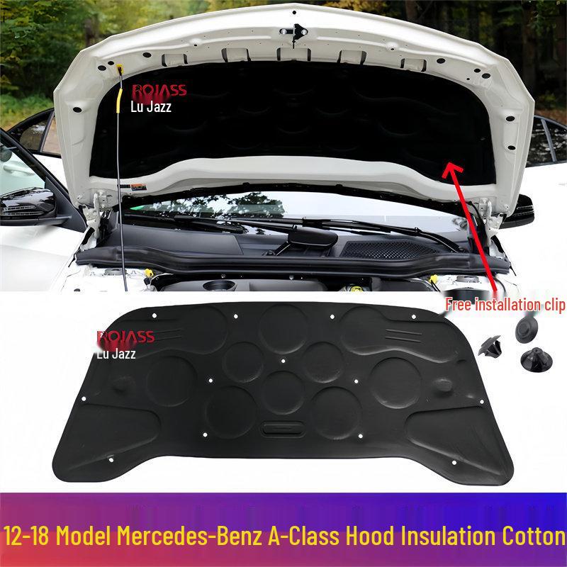 2012-2018 Mercedes-Benz A-Class W176 Engine Hood Heat and Sound Insulation Pad Brand Insulation Cotton - Hood