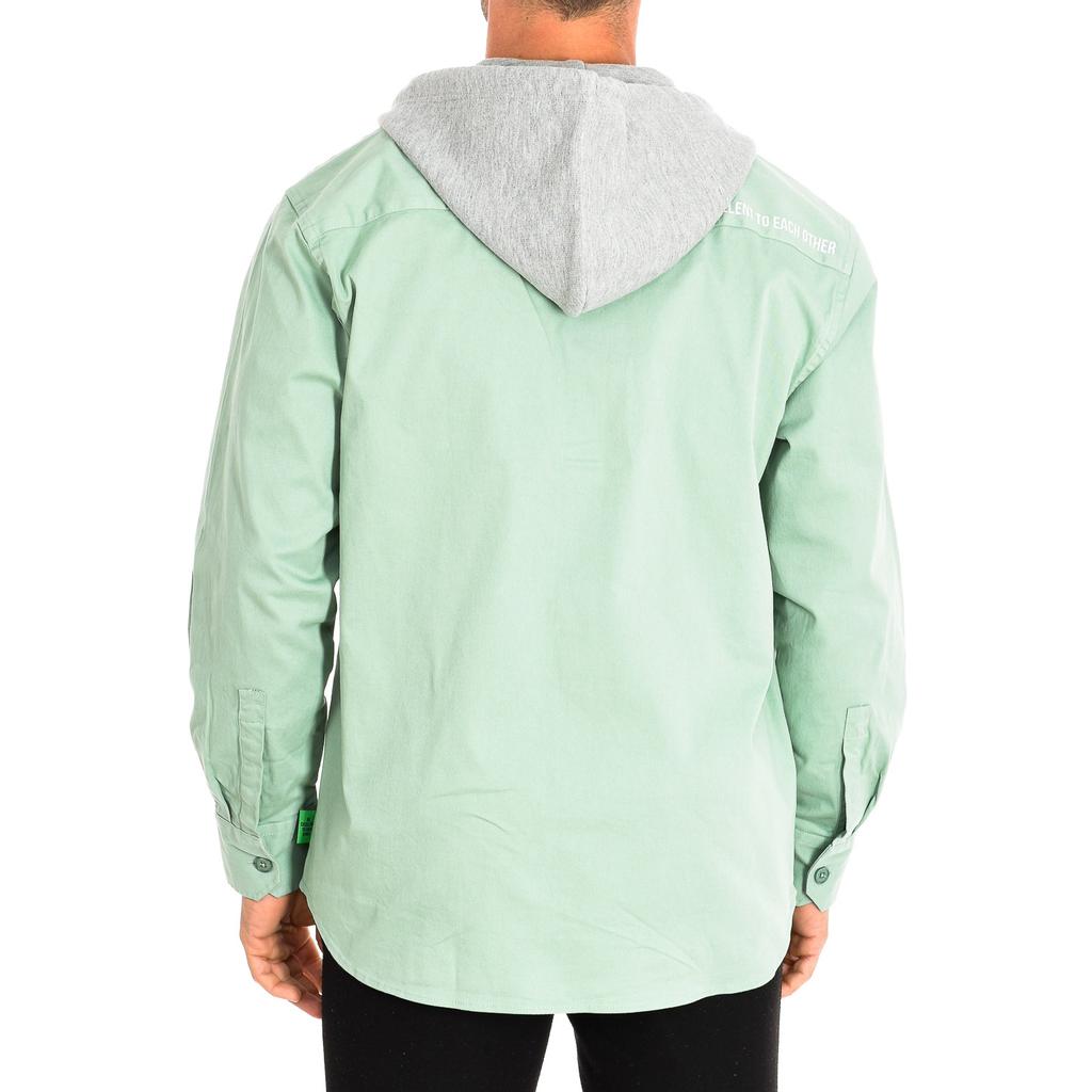 Chaqueta con corte regular cuello alto y capucha TMC009-TW361 para Hombre