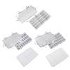Portable Plastic Paint Case 12/24/36 Wells Leakproof Paint Box Art Supply Organiser For Oil Acrylic Watercolor Pigments