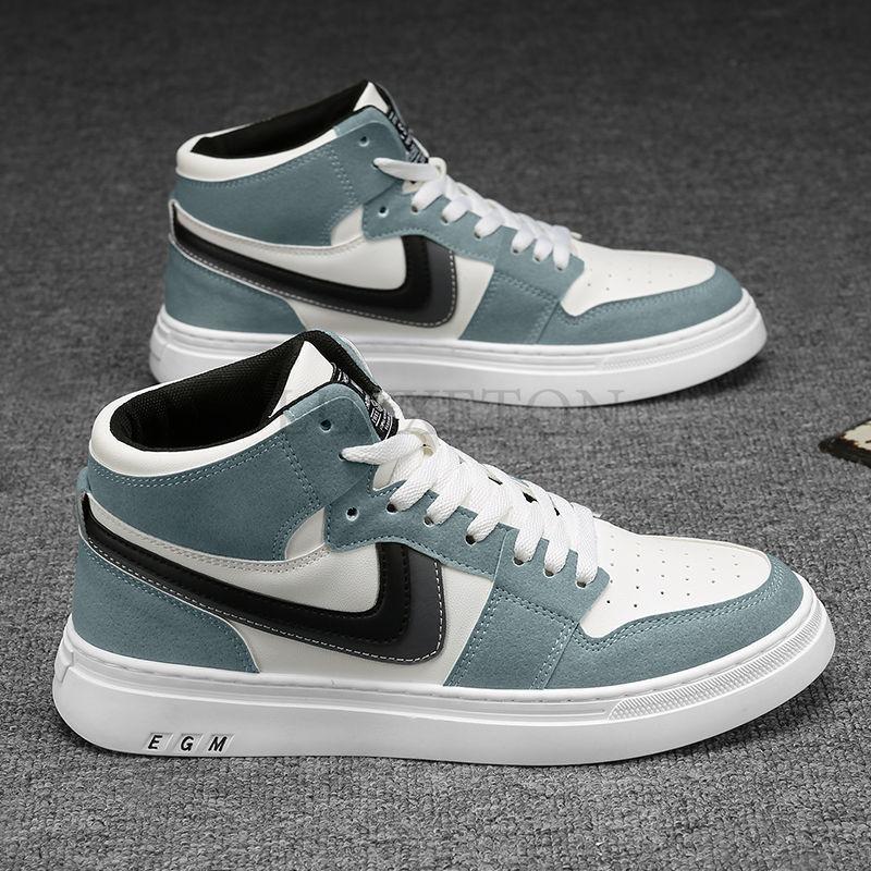 Men's Casual Shoes Skateboarding Shoes Lightweight High top Men Shoes Flat Lace-Up Sneakers Male Business Travel Tenis Masculino