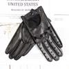 Summer Driving Leather Driver Gloves Women's Fashion New Thin Unlined Black Sheepskin All Finger Motorcycle Riding Gloves