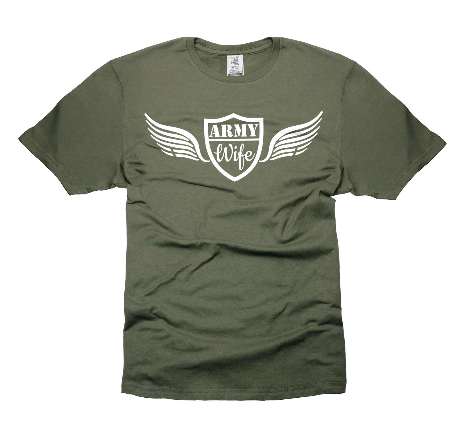 Funny Army Wife Shirt Wife Military Shirts US Patriotic Shirts For Her Wife 2XL