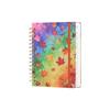Spiral Bound Floral Spiral Notebook Floral Pattern Schedule Book  for Work Office School Supplies