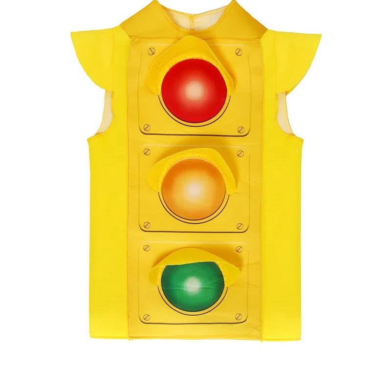 

Halloween Kids Traffic Light Cosplay CostumeTheme Stage Show Outfit Carnival Festival Performance Dress Up New Traffic Lights M