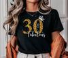 Personalisiertes T-Shirt zum 30. Geburtstag für Herren & t-shirt, Funkelnder Geburtstag