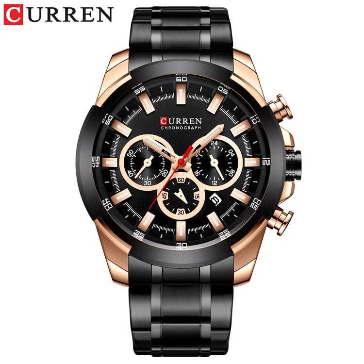 

CURREN 8361 Men s Six-Hand Calendar Watch - European & American Style, Business Waterproof Quartz Wristwatch.
