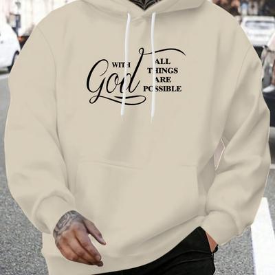 Men's Hooded Sweatshirt, Perfect for Winter Walks & Family Gatherings