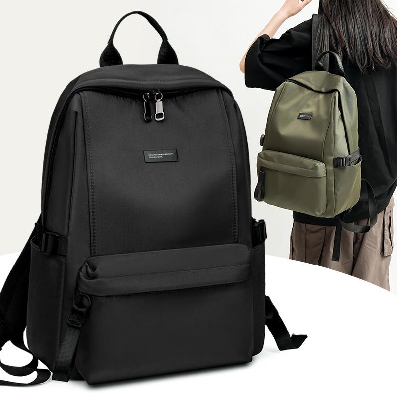 Lightweight Waterproof Nylon Backpack for Students, 14-15 Inch Laptop, Large Capacity, Outdoor Use
