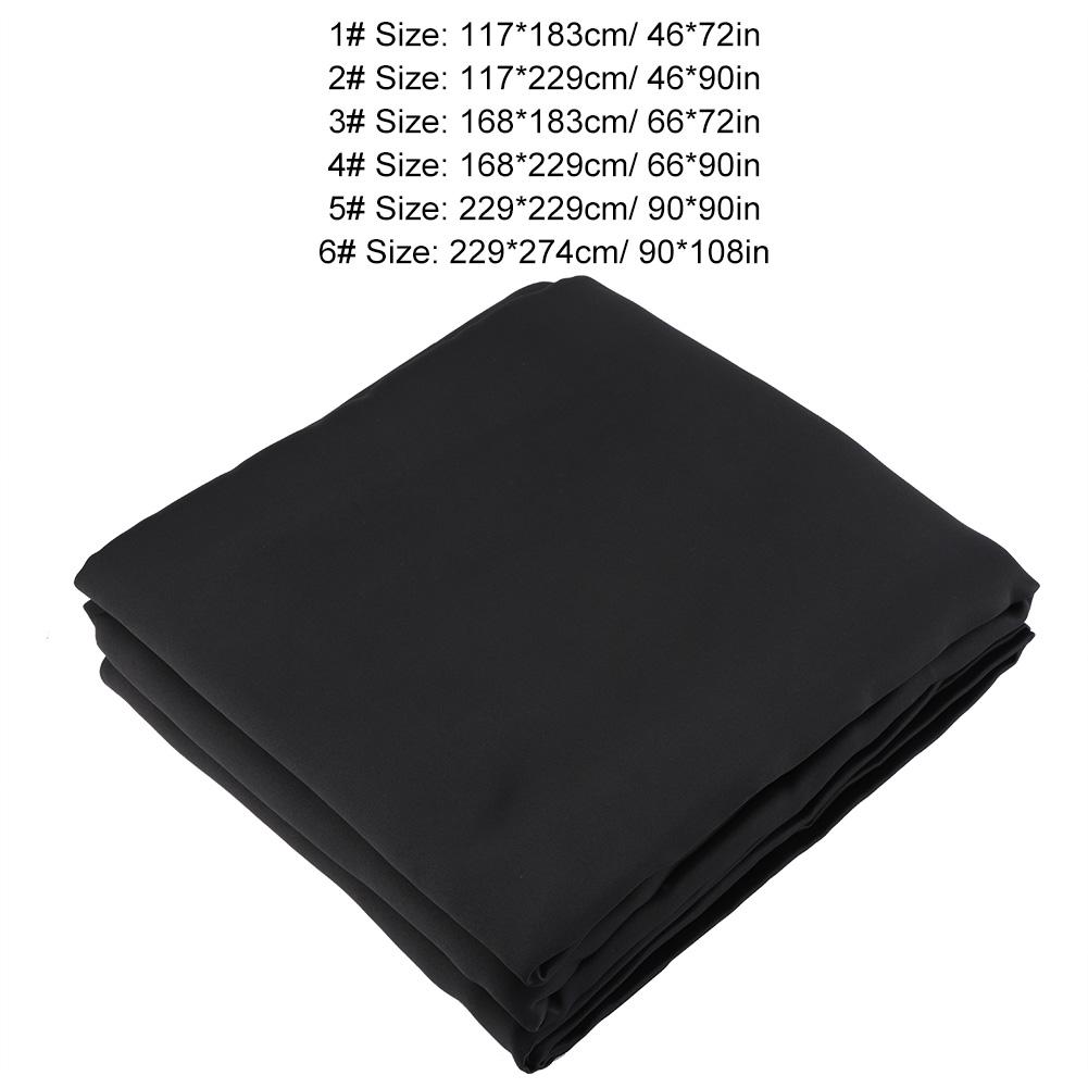 2pcs Set Black Thickened Mildew proof Lightproof Curtain Household(1#)