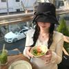 Marulin Wide Brim Bonnet Chin Strap Travel Bucket Hat Bucket Hat