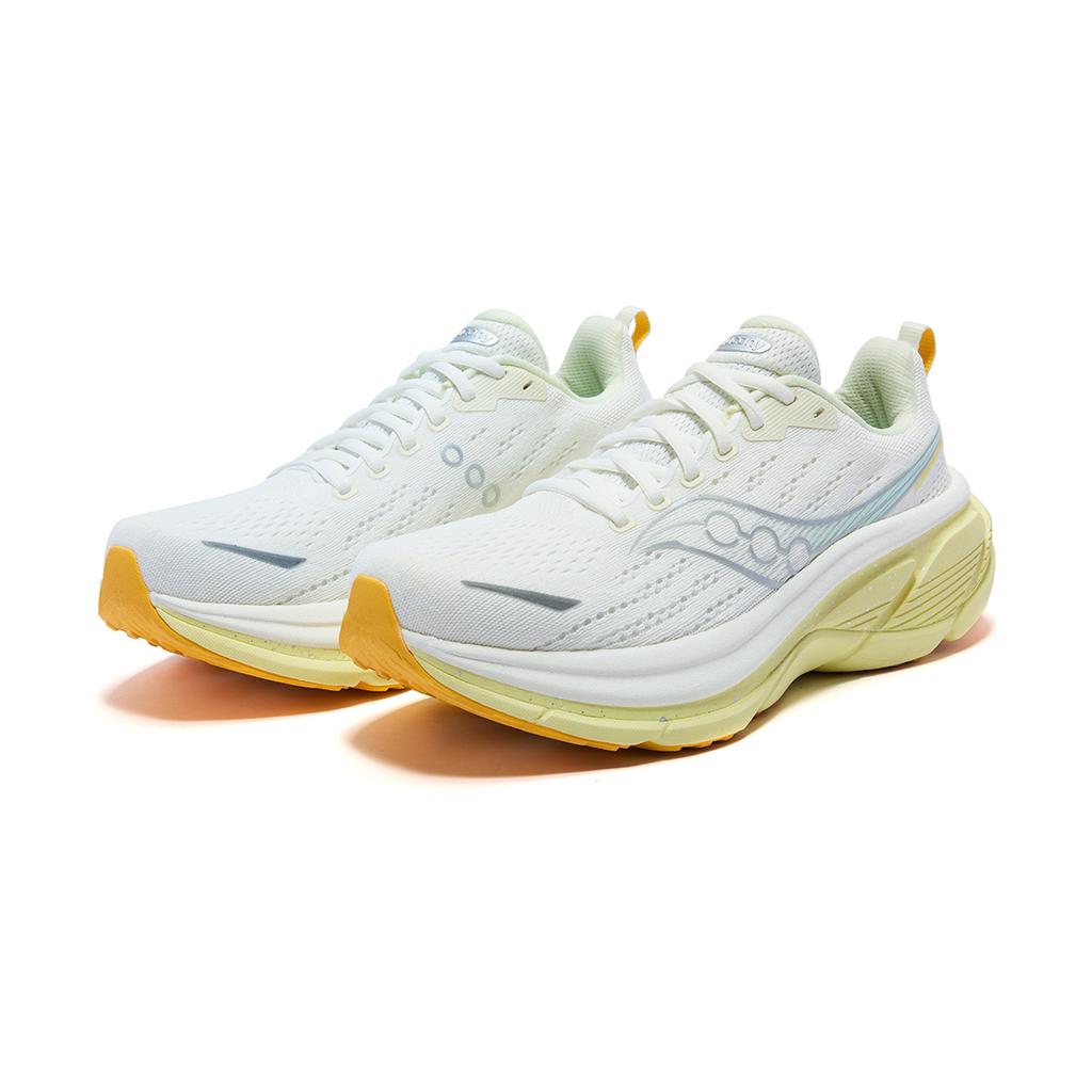 Saucony Hurricane 25 Comfortable Soft Resilient Durable Support Training Running Shoes Women sneaker Off-White Yellow S11026-144