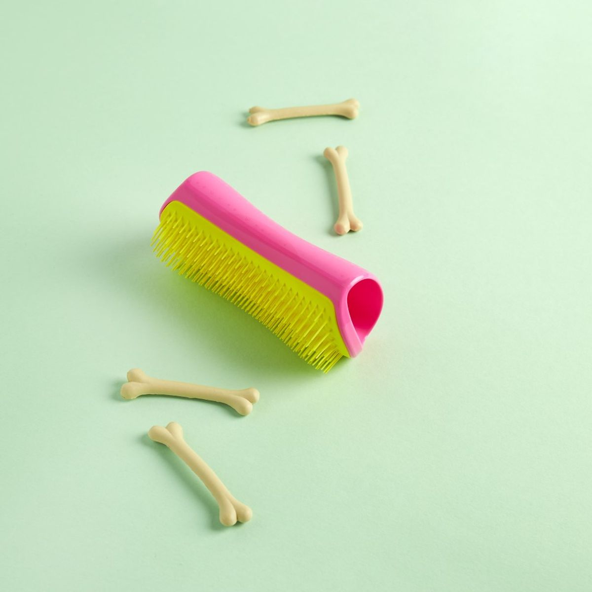 Pet Teaser Detangling Pink/Yellow
