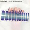 Custom Logo Semi Cured Gel Nail Sticker Waterproof Full Cover Gel Nail Wraps